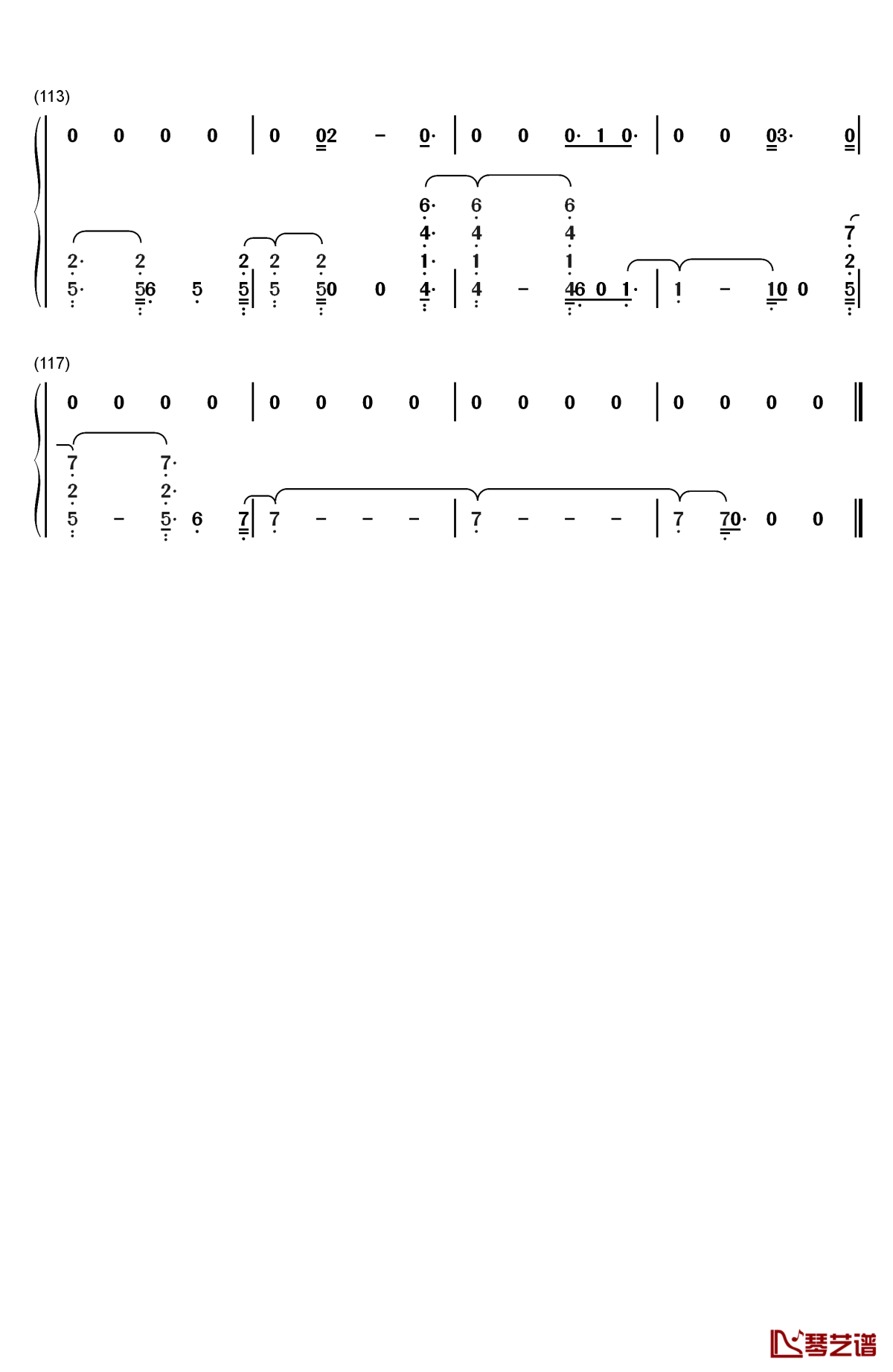 power钢琴简谱-数字双手-exo6