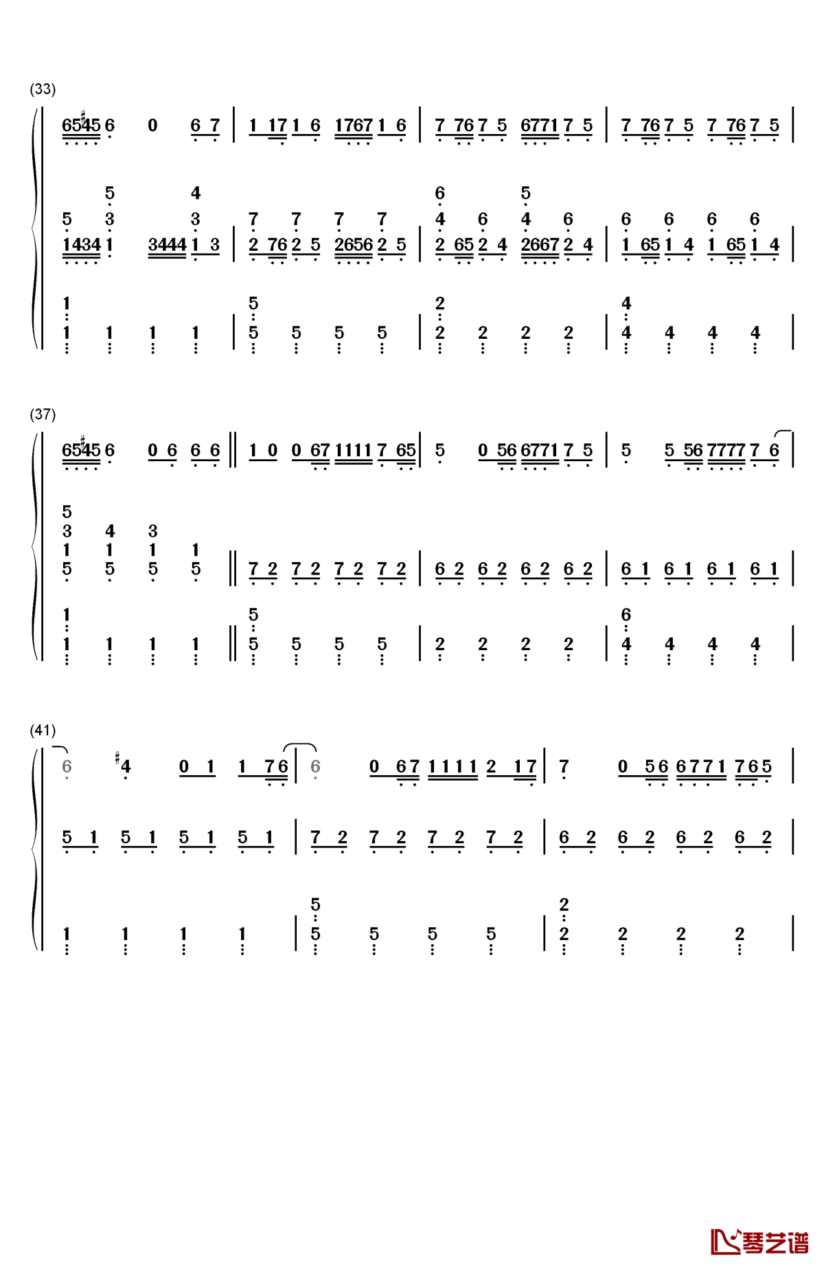 diamond heart钢琴简谱-数字双手-alan walker sophia somajo4