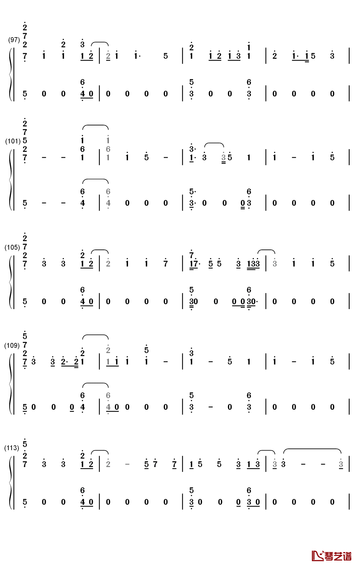 ps i hope you are happy钢琴简谱-数字双手-the chainsmokers blink-1826