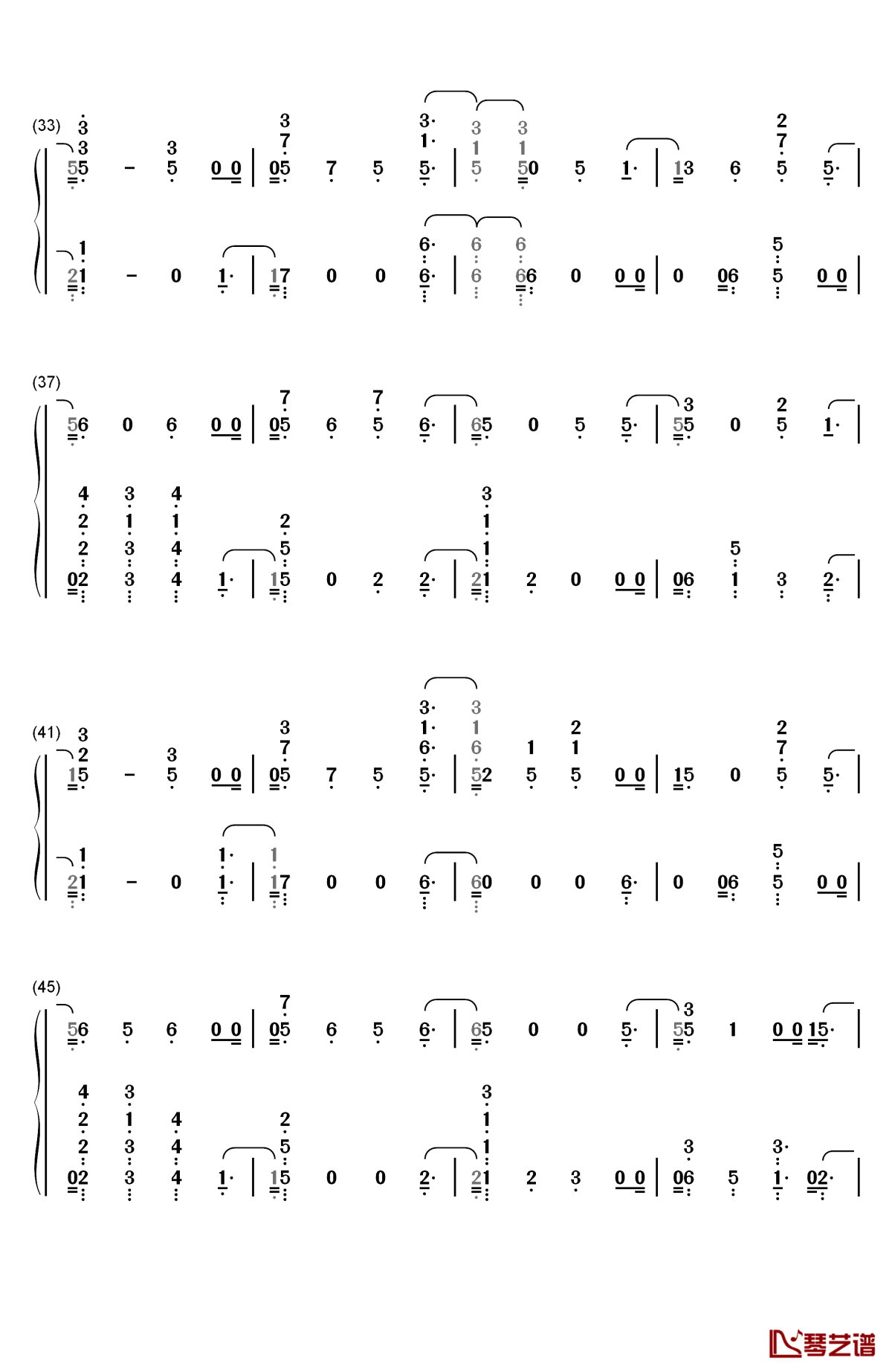 morning light钢琴简谱-数字双手-justin timberlake alicia keys3