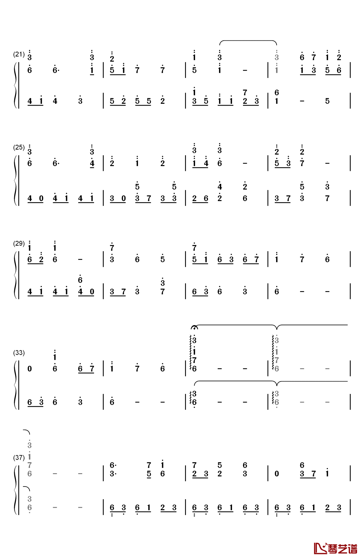 sis puella magica好听版钢琴简谱-数字双手-梶浦由记2