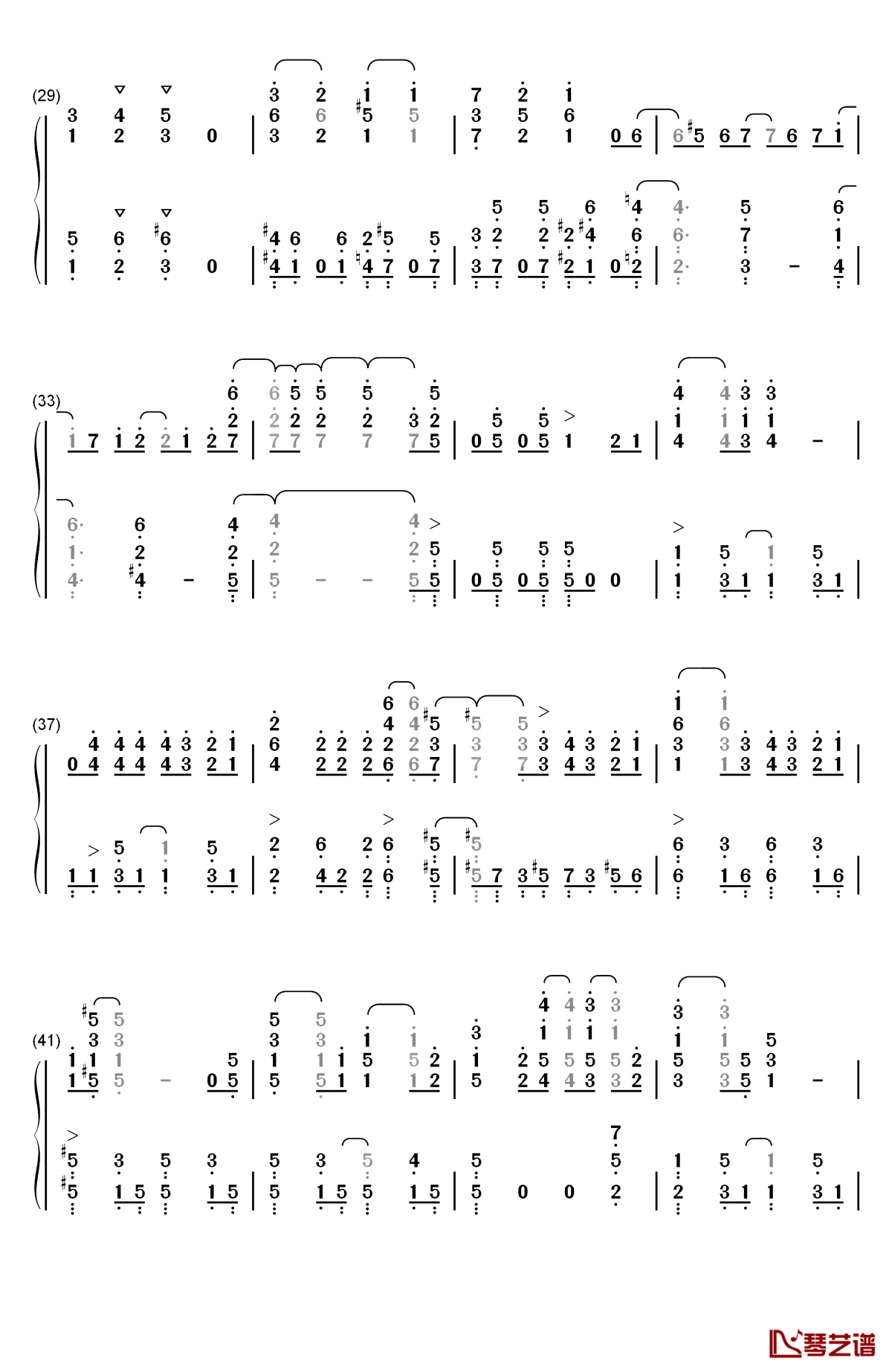 オトモダチフィルム钢琴简谱-数字双手-大石昌良3