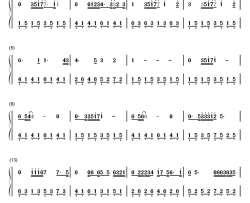 爱如潮水钢琴简谱-数字双手-张信哲