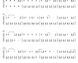 别再闹了钢琴简谱-数字双手-毛不易