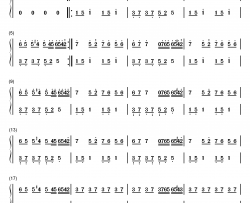 time to love钢琴简谱-数字双手-october