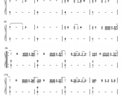 i feel it coming钢琴简谱-数字双手-the weeknd daft punk