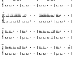 connies butterfly钢琴简谱-数字双手-shardad rohani