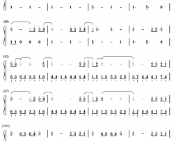 control钢琴简谱-数字双手-zoe wees