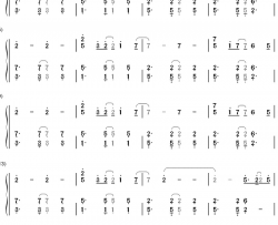 unconditionally钢琴简谱-数字双手-katy perry