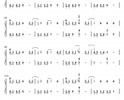 浮生未歇钢琴简谱-数字双手-hita 音频怪物