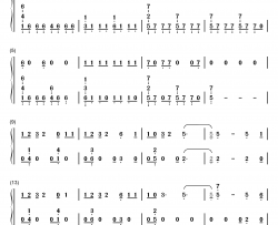 epiphany钢琴简谱-数字双手-防弹少年团