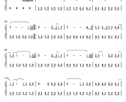 笔记钢琴简谱-数字双手-周笔畅