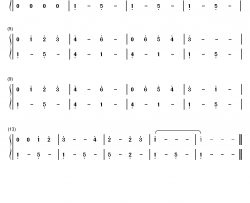 you are my sunshine超简单版钢琴简谱-数字双手-jimmie davis