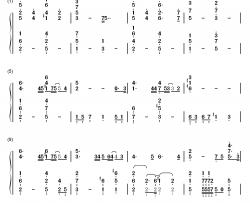 my destiny钢琴简谱-数字双手-lyn