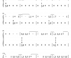 congratulations钢琴简谱-数字双手-post malone