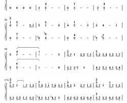 sometimes钢琴简谱-数字双手-yiruma