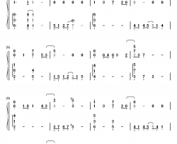 初恋钢琴简谱-数字双手-东山奈央