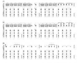 the rising fighting spirit钢琴简谱-数字双手-火影忍者  toshiro matsuda