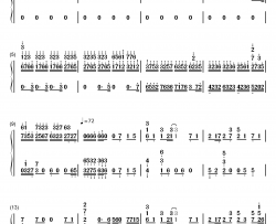 鸟之诗钢琴简谱-数字双手-lia