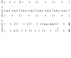 布谷钟钢琴简谱-数字双手-汤普森