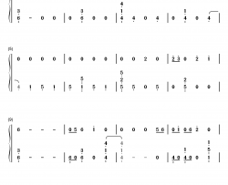 space between钢琴简谱-数字双手-mal evie