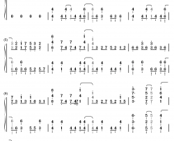 resolution钢琴简谱-数字双手-戸松遥