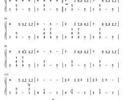 la vie en rose钢琴简谱-数字双手-edith piaf