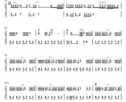 钟无艳钢琴简谱-数字双手-谢安琪