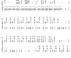 嘎俄丽泰钢琴简谱-数字双手-黎英海