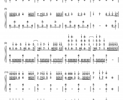 lily钢琴简谱-数字双手-alan walker k-391 emelie hollow