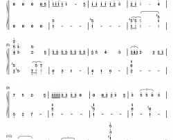 dancing through life钢琴简谱-数字双手-michelle federer