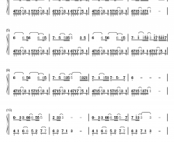 是风动钢琴简谱-数字双手-银临 河图