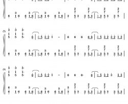 justadice钢琴简谱-数字双手-大森靖子