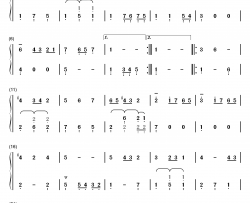 小步舞曲 7钢琴简谱-数字双手-巴赫