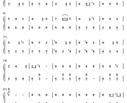 orth waltz钢琴简谱-数字双手-kevin penkin