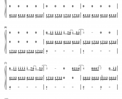 一个人去巴黎钢琴简谱-数字双手-董又霖