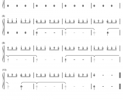 scarsong钢琴简谱-数字双手-不详