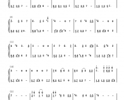 燕归来钢琴简谱-数字双手-仙剑奇侠传五前传