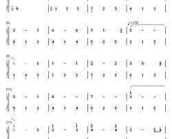 拥有masbfca钢琴简谱-数字双手-几米