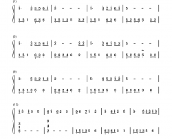 何日君再来钢琴简谱-数字双手-周璇