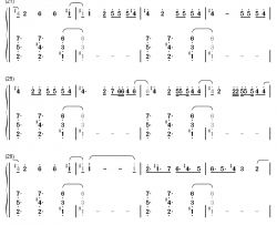 daisies钢琴简谱-数字双手-katy perry