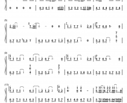 即使知道要见面钢琴简谱-数字双手-sara