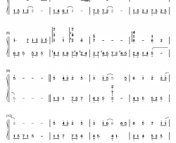 妈妈宝贝钢琴简谱-数字双手-李冰冰