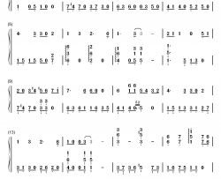 yesterday昨日钢琴简谱-数字双手-披头士乐队  the beatles