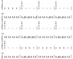 pain 1993钢琴简谱-数字双手-drake