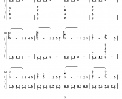 mother钢琴简谱-数字双手-久石让 宫崎骏