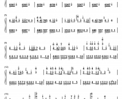 天涯钢琴简谱-数字双手-任贤齐