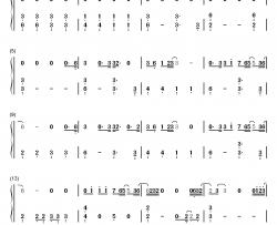 男孩钢琴简谱-数字双手-梁博