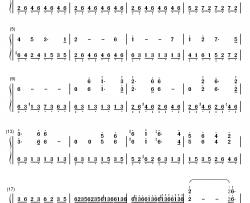 出埃及记柔情版钢琴简谱-数字双手-马克西姆  maksim