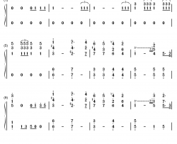 wedding march钢琴简谱-数字双手-门德尔松